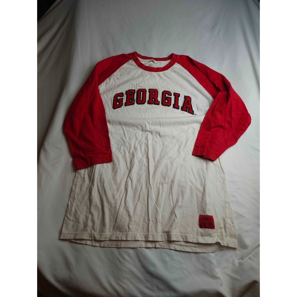 Georgia Bulldogs NCAA T-Shirt Mens Large Red White College Sporty Streetwear